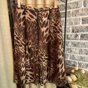 Coldwater Creek Animal Print Skirt - XL